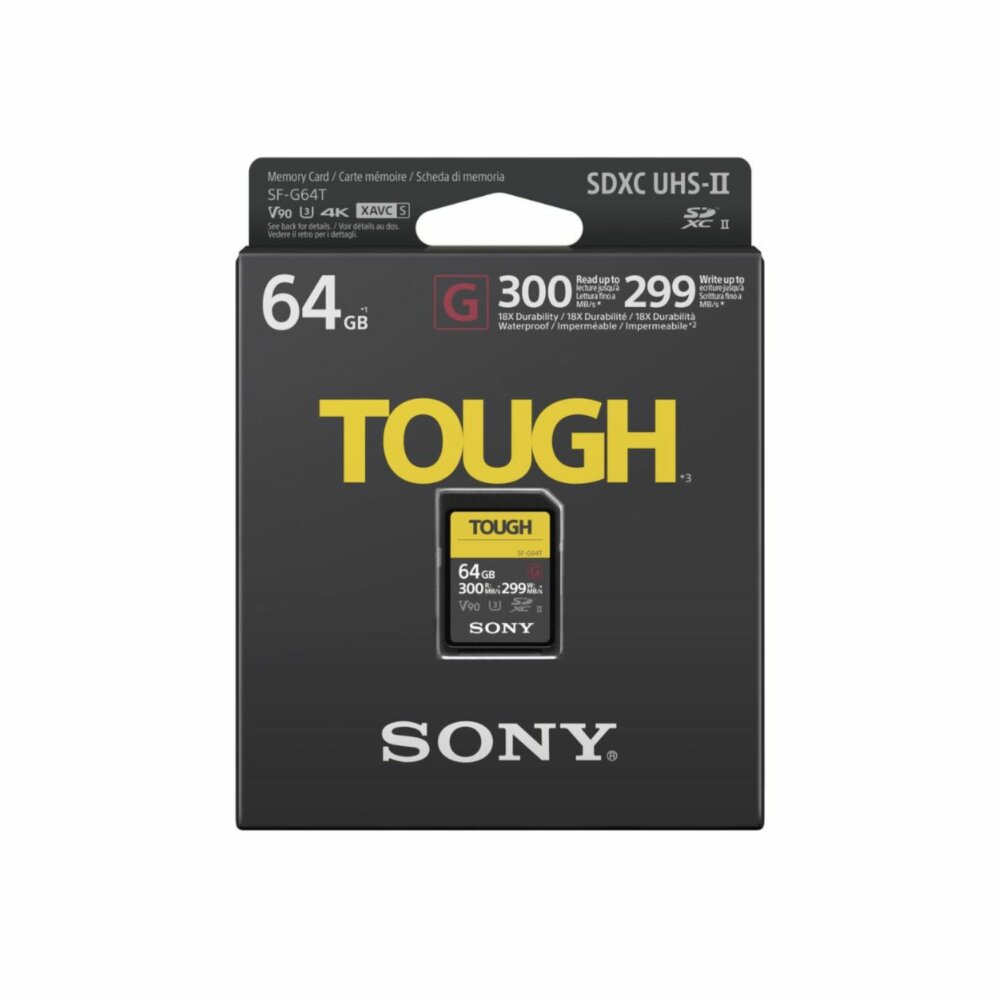 Sony 64GB SDXC Tough UHS-II Memory Card Sony 64GB SDXC Tough UHS-II Memory Card
